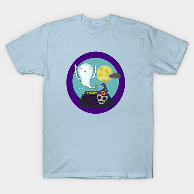 Ghost In The Moonlight T-Shirt by Dear Waistline